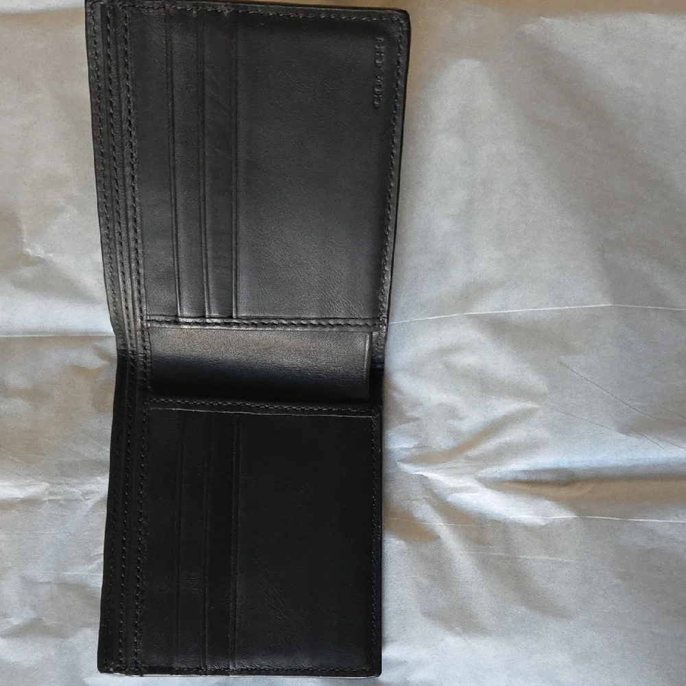 Coach Black Leather Wallet - Picture 2 of 3